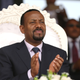 Ethiopia's prime minister Abiy Ahmed at a rally in the Oromiya region in April 2018